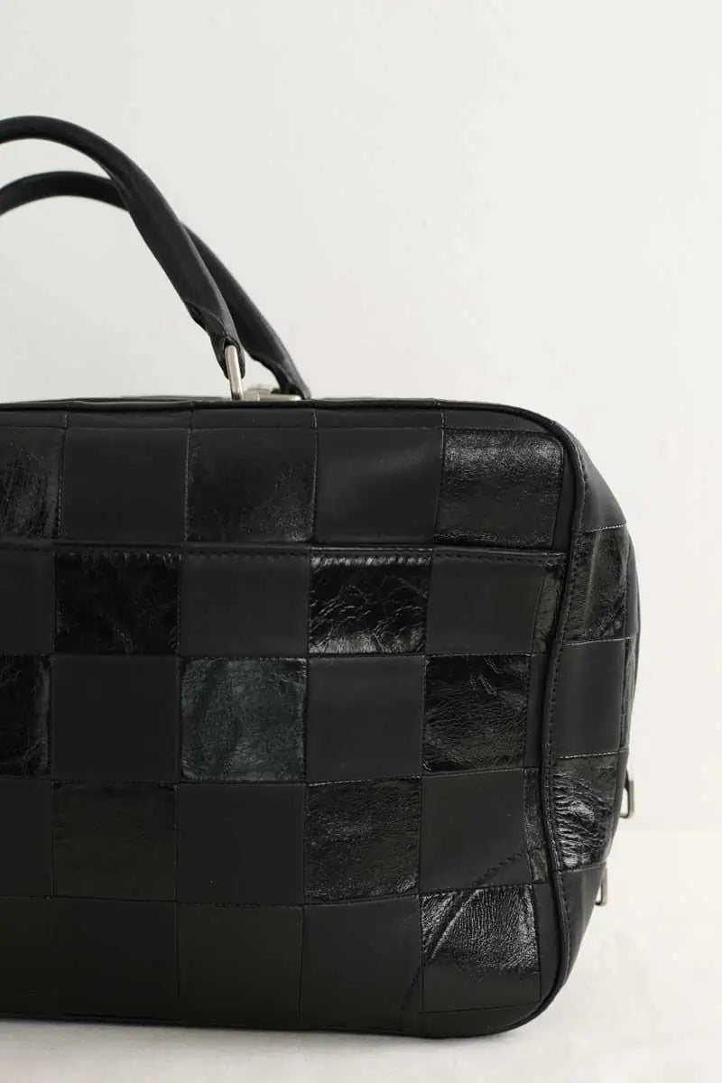 Sac bowling Louis Vuitton Nikolai Noir en Cuir