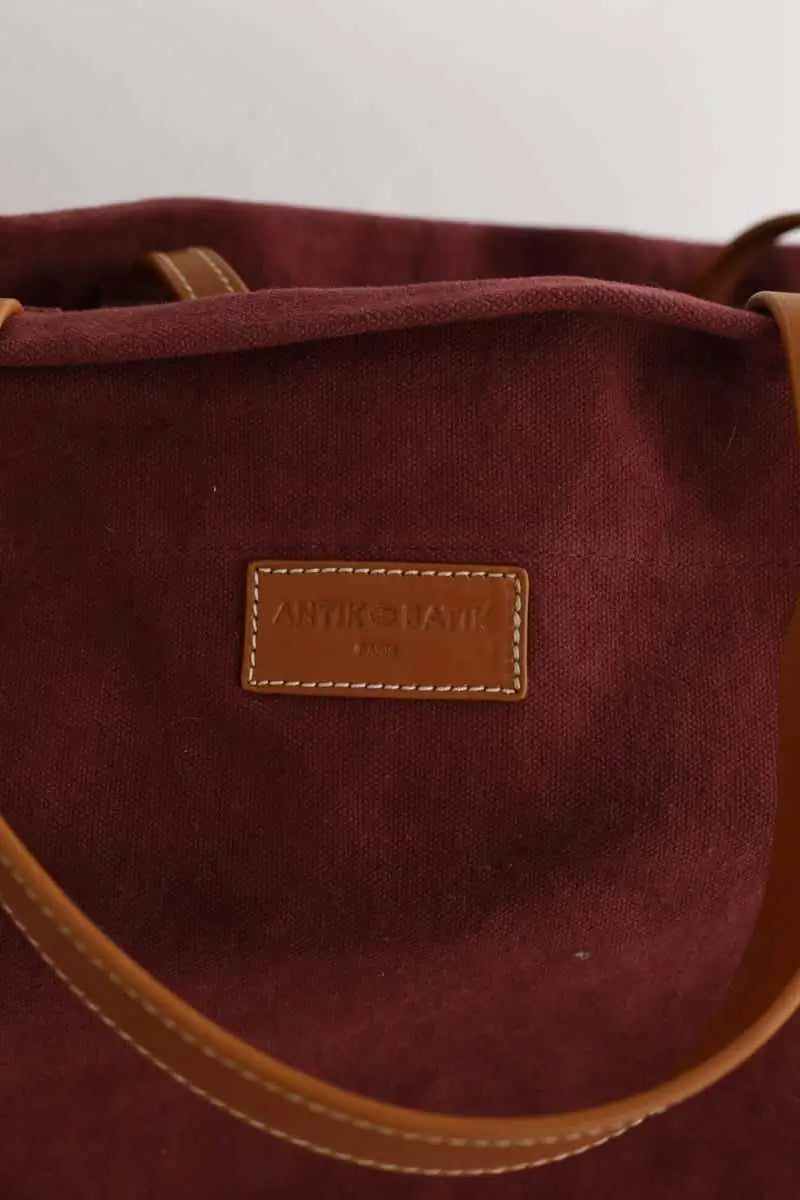 Sac de voyage Antik Batik Bordeaux en Coton