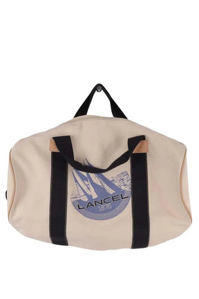 Sac de voyage Lancel Ecru en Tissu - Seconde Main