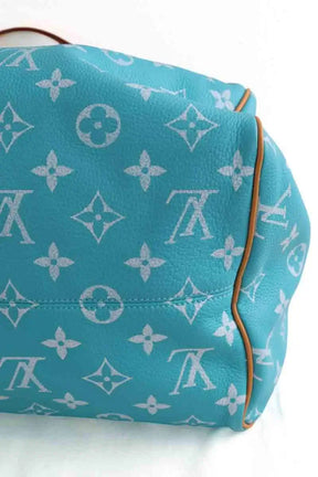Sac de voyage Louis Vuitton Speedy P9 bandoulière 40 Bleu en Cuir