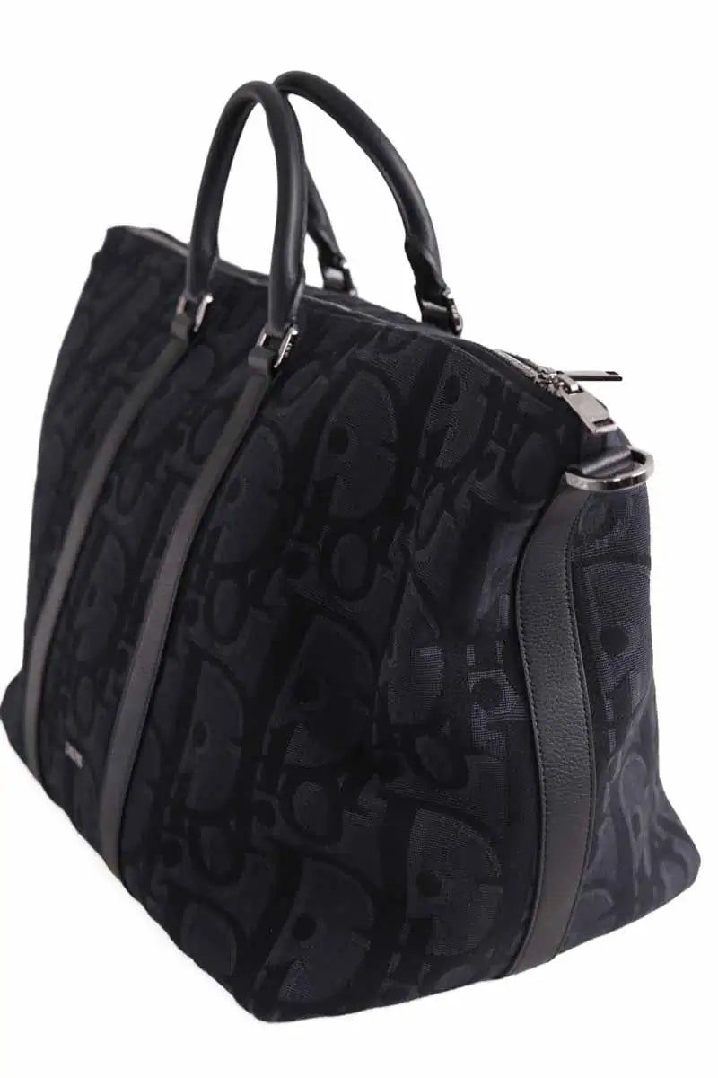 Sac de week-end Dior Sac de voyage affaire Weekender 400 Noir en Tissu