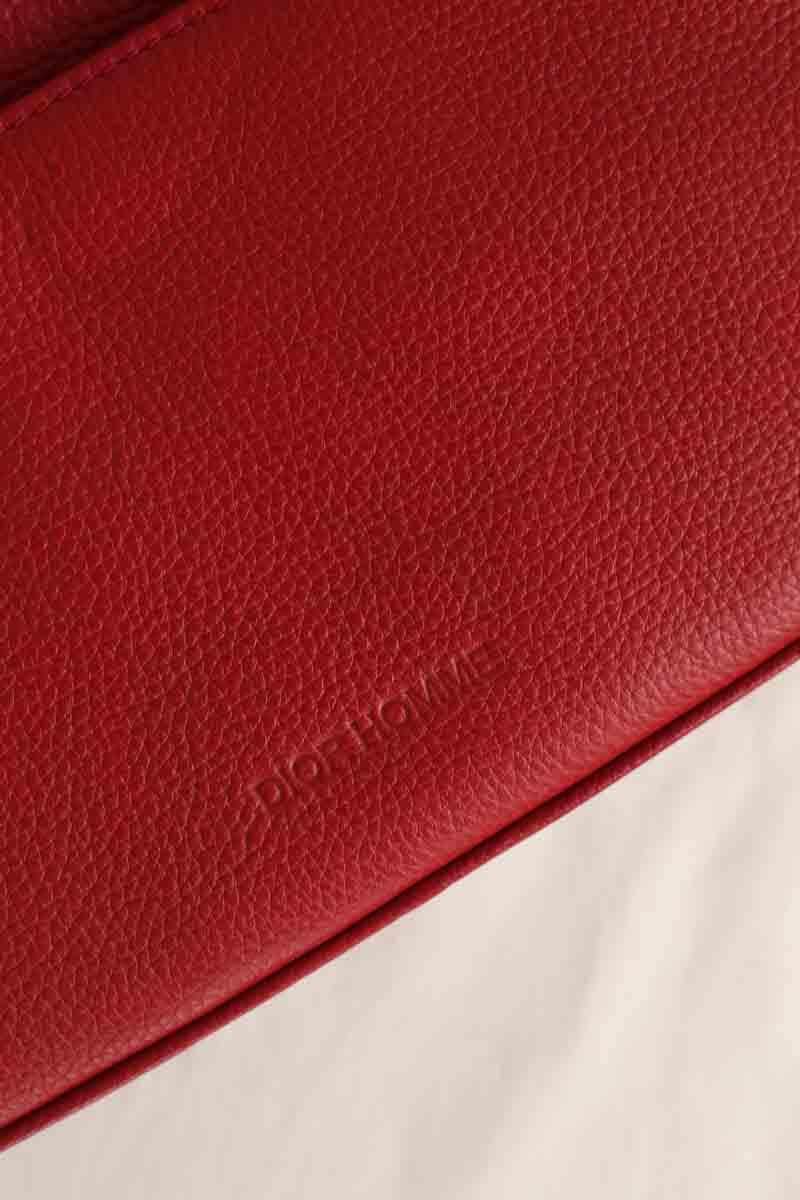 Sac Dior Rouge en Cuir