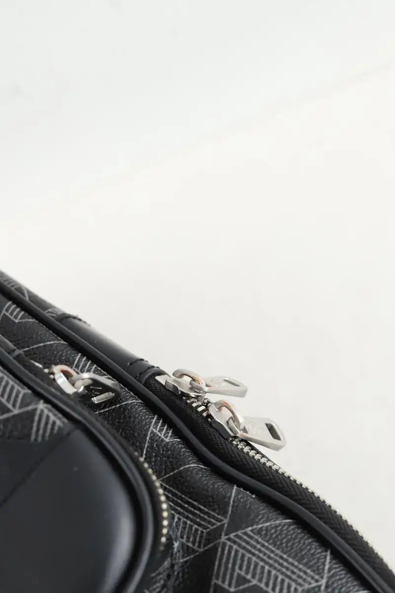 Sac Lacoste Noir en Cuir