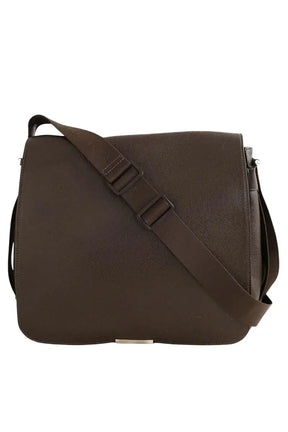 Sac Messenger Louis Vuitton Viktor Taiga Marron en Cuir - Seconde Main
