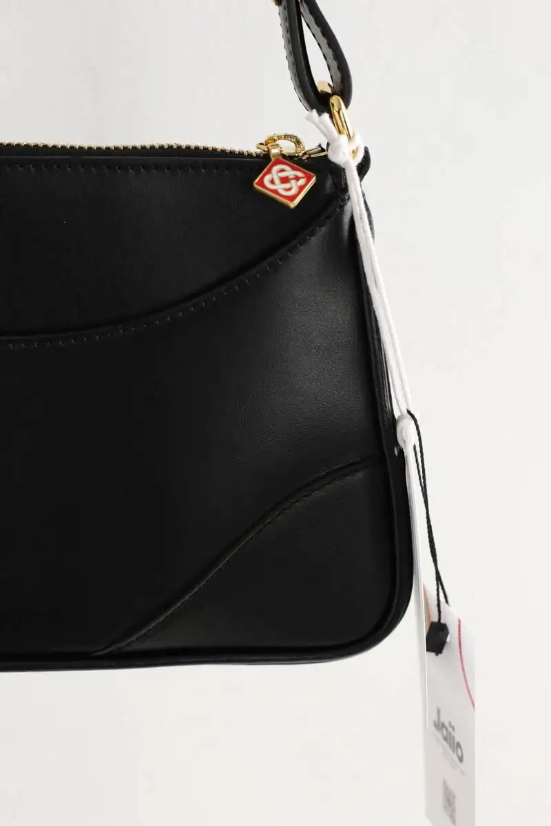 Sac porté épaule Casablanca Pochette jeanne Noir en Cuir