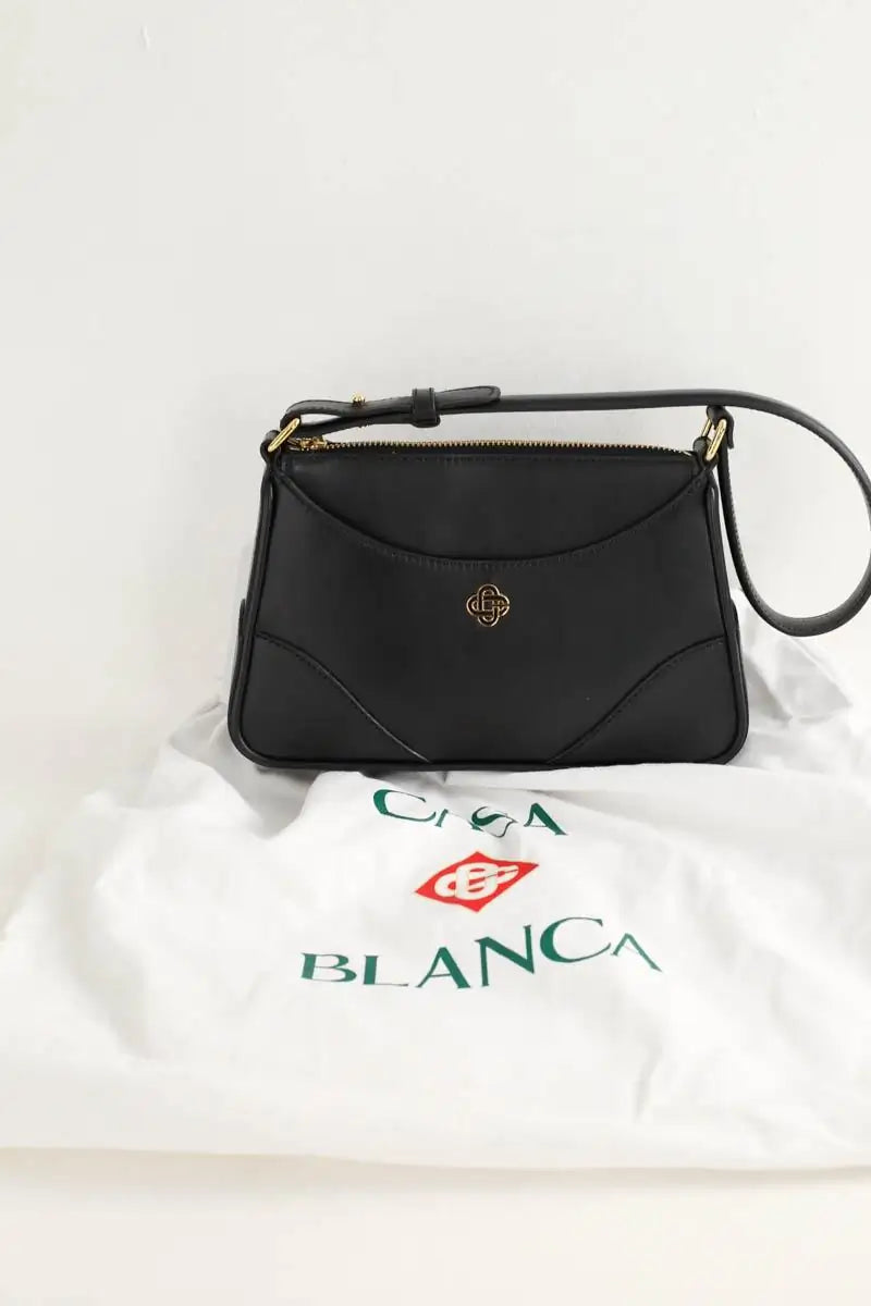 Sac porté épaule Casablanca Pochette jeanne Noir en Cuir