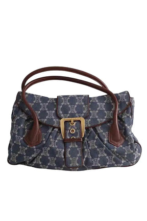 Sac porté épaule Celine Bleu en Coton - Seconde Main