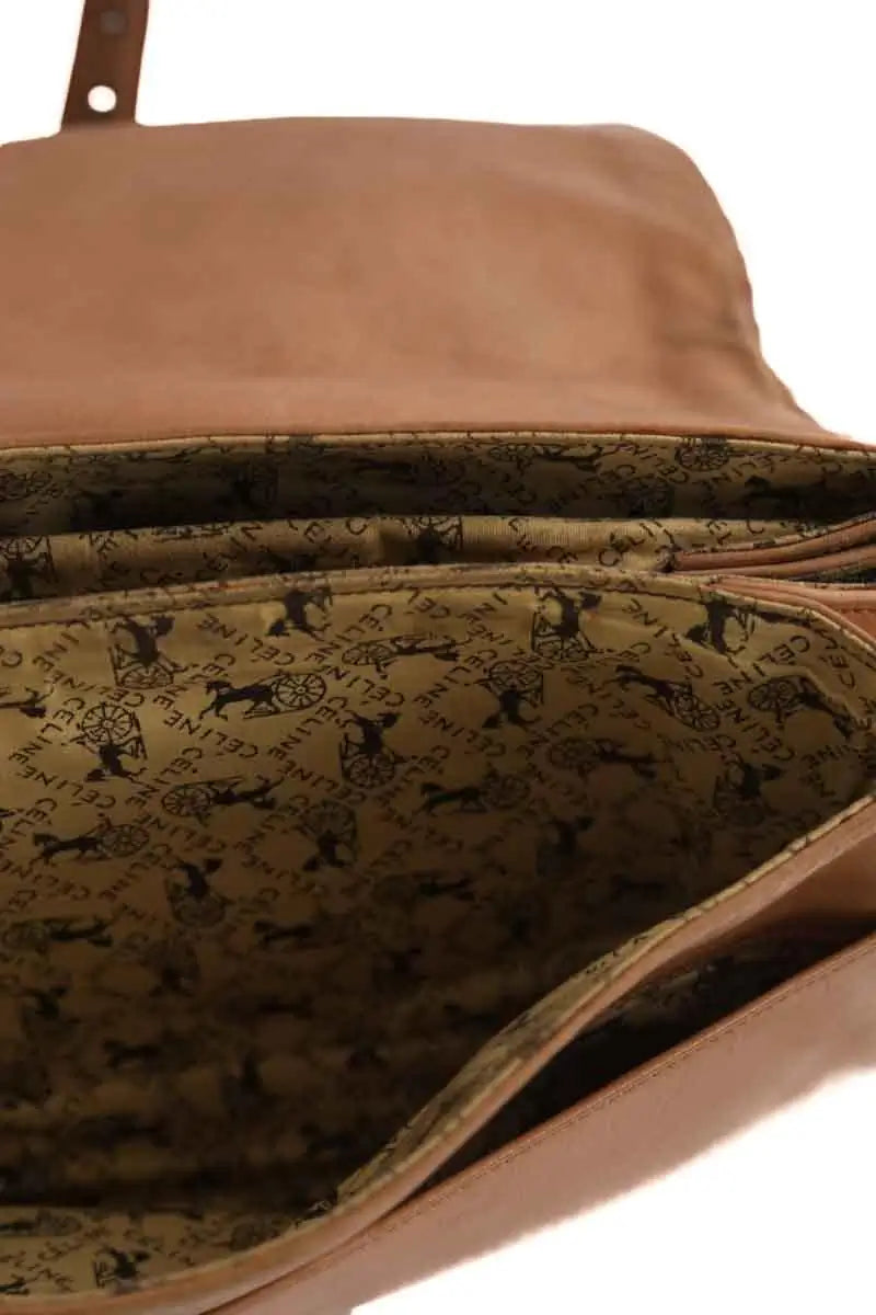Sac porté épaule Celine Camel en Cuir
