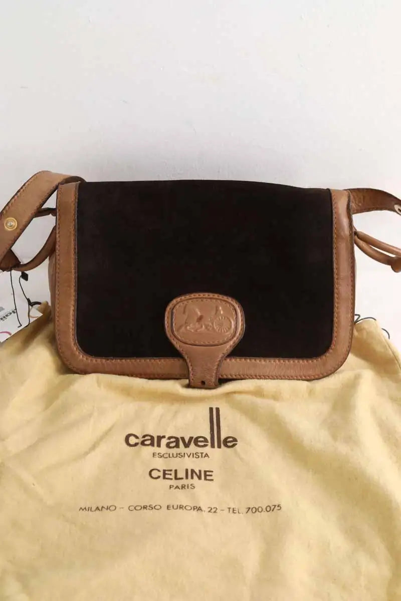 Sac porté épaule Celine Camel en Cuir
