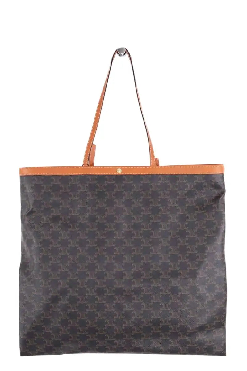 Sac porté épaule Celine Grand Flat Shopper Marron en Cuir - Seconde Main