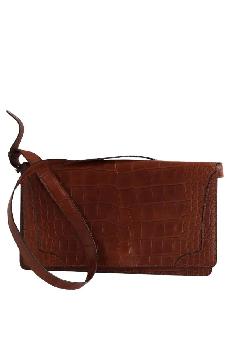 Sac porté épaule Celine Marron en Cuirs exotiques - Seconde Main