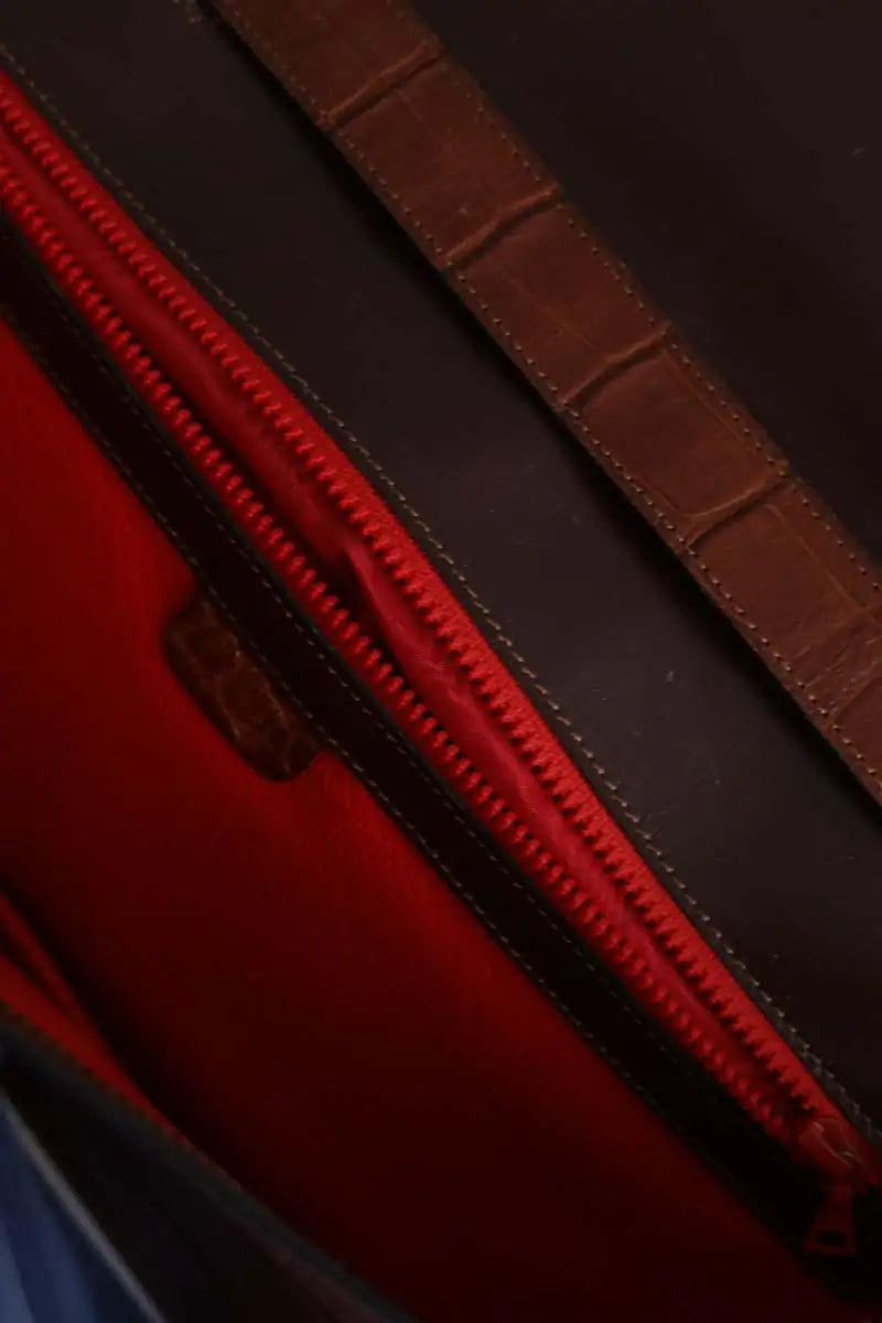 Sac porté épaule Celine Marron en Cuirs exotiques