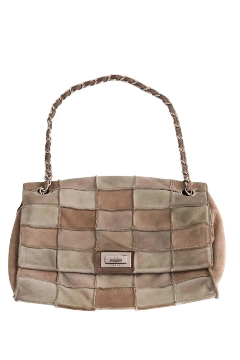 Sac porté épaule Chanel 2.55 Beige en Daim - Seconde Main