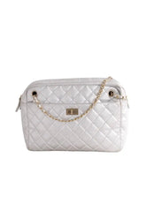 Sac porté épaule Chanel Camera Argent en Cuir - Seconde Main
