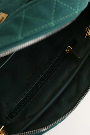 Sac porté épaule Chanel Vert en Coton