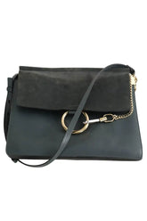 Sac porté épaule Chloé chloe faye Bleu en Cuir - Seconde Main