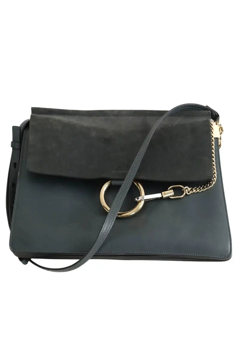 Sac porté épaule Chloé chloe faye Bleu en Cuir - Seconde Main