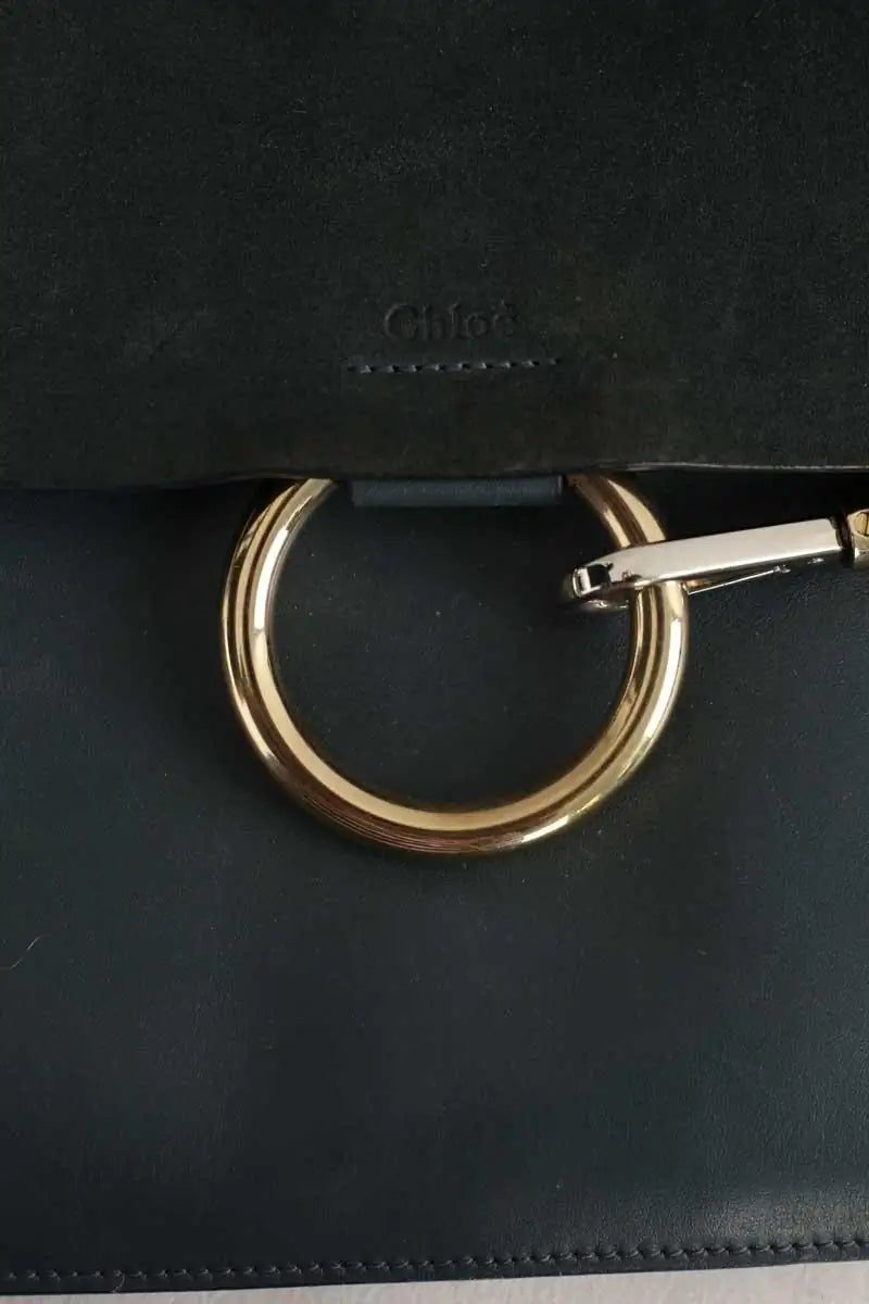 Sac porté épaule Chloé chloe faye Bleu en Cuir