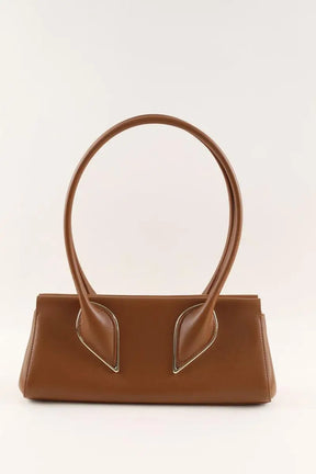 Sac porté épaule Christian Louboutin Vénus small Camel en Cuir