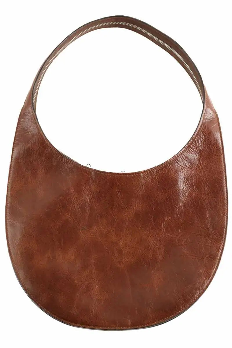 Sac porté épaule Coperni Soft Swipe Marine en Cuir