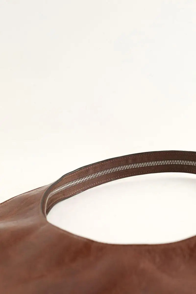 Sac porté épaule Coperni Soft Swipe Marine en Cuir