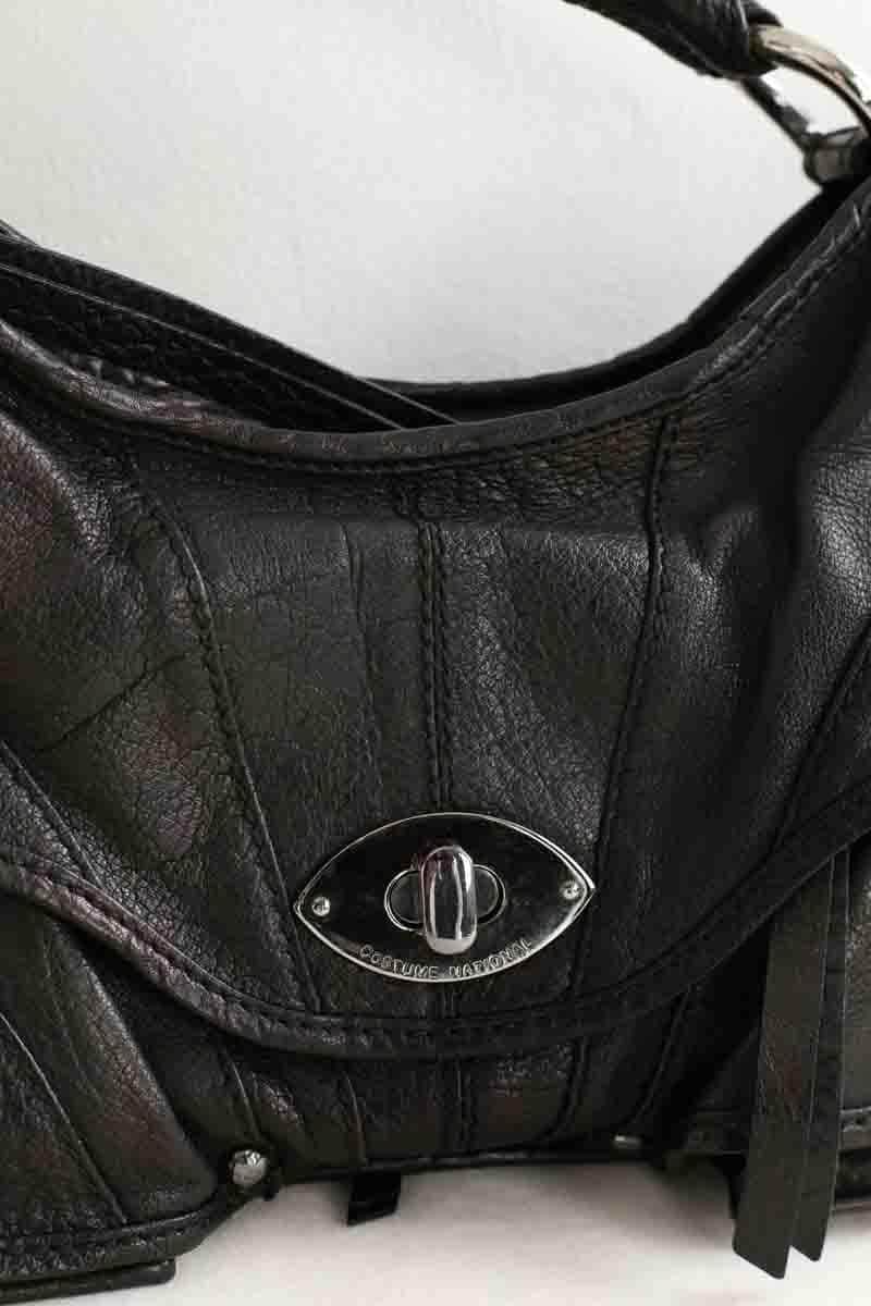 Sac porté épaule Costume National Noir en Cuir