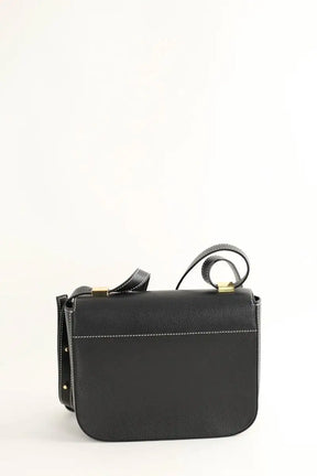 Sac porté épaule Demellier London Anthracite en Cuir