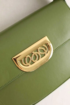Sac porté épaule Destree Martin Vert en Cuir
