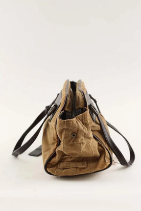 Sac porté épaule Dolce & Gabbana Camel en Tissu