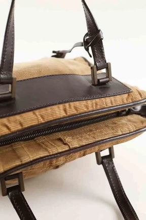 Sac porté épaule Dolce & Gabbana Camel en Tissu