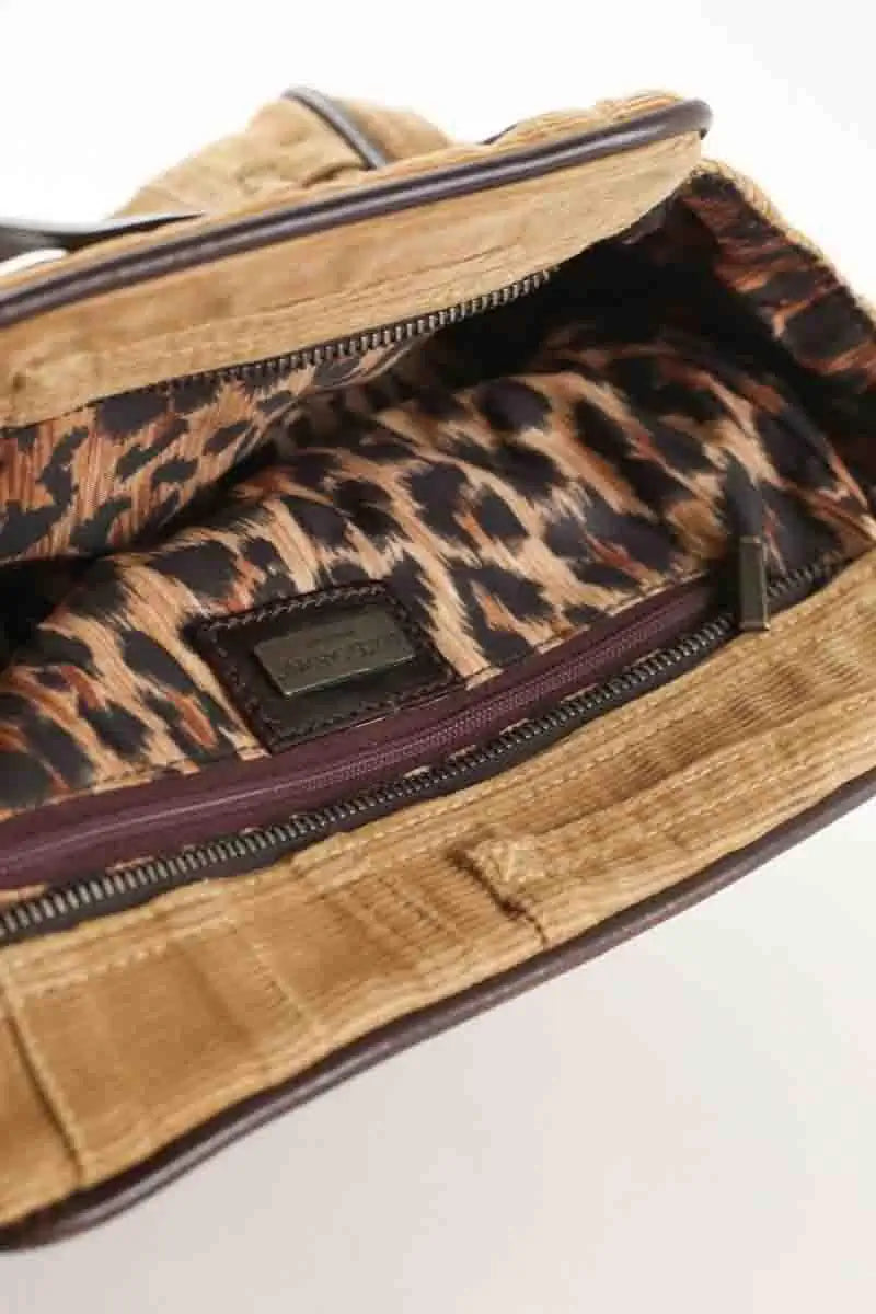 Sac porté épaule Dolce & Gabbana Camel en Tissu
