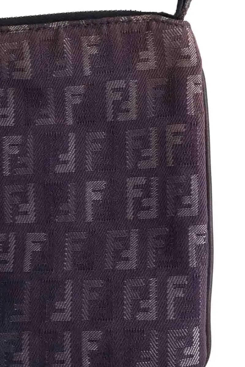 Sac porté épaule Fendi Anthracite en Tissu