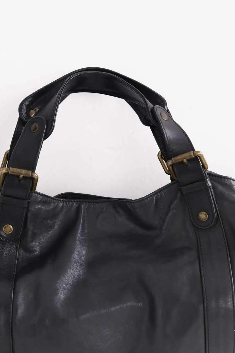 Sac porté épaule Gerard Darel 24h Noir en Cuir