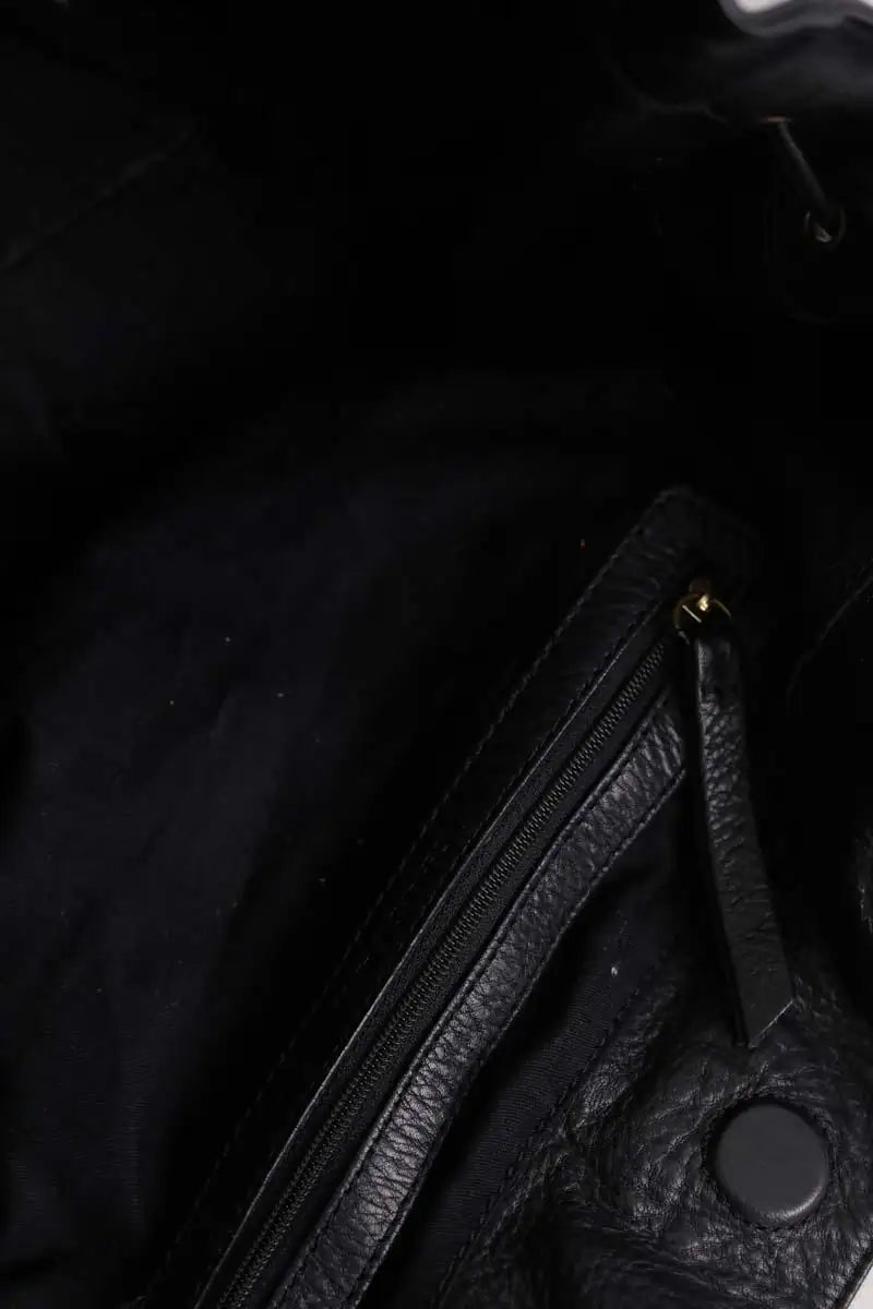 Sac porté épaule Gerard Darel 24h Noir en Cuir
