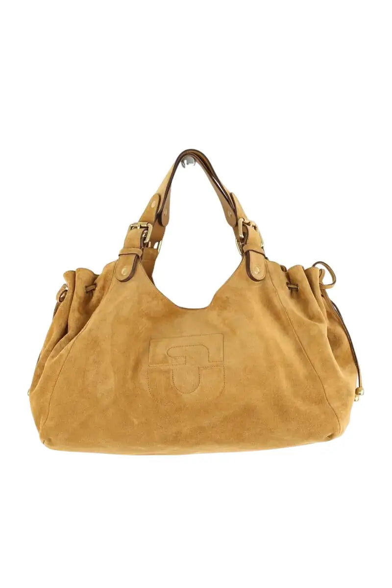 Sac porté épaule Gerard Darel Chiara Camel en Daim - Seconde Main