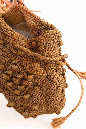 Sac porté épaule Gerard Darel Marron en Osier