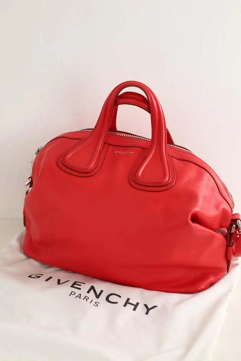 Sac porté épaule Givenchy Rouge en Cuir