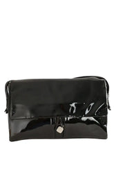 Sac porté épaule Ines de la Fressange Noir en Cuir verni - Seconde Main
