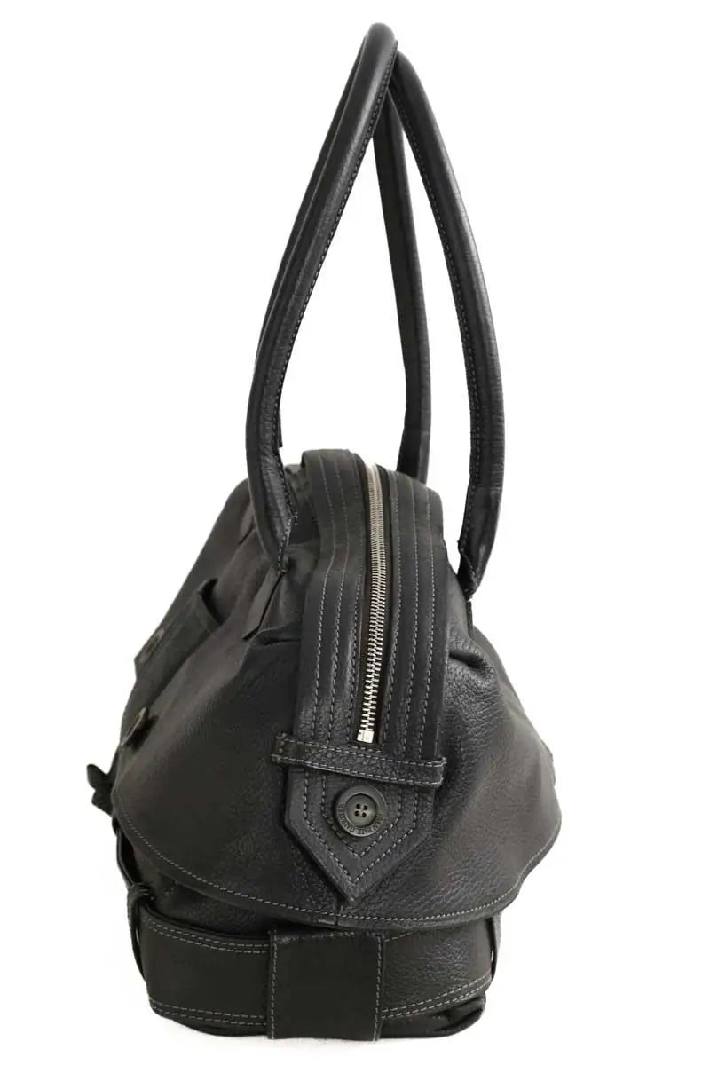 Sac porté épaule Jean Paul Gaultier Sac Trench Coat Noir en Cuir