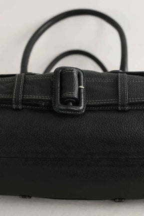 Sac porté épaule Jean Paul Gaultier Sac Trench Coat Noir en Cuir