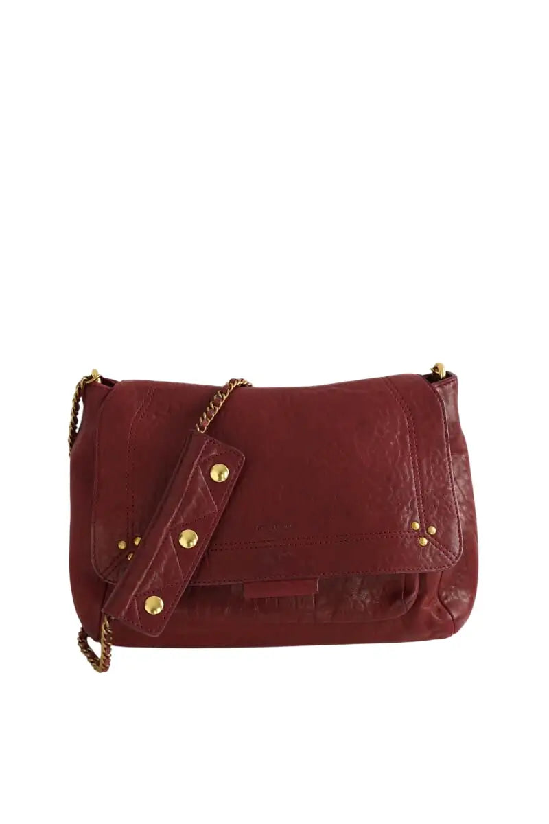 Sac porté épaule Jérôme Dreyfuss Lulu Bordeaux en Cuir - Seconde Main