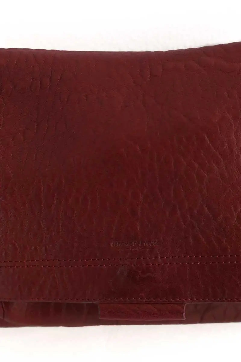 Sac porté épaule Jérôme Dreyfuss Lulu Bordeaux en Cuir