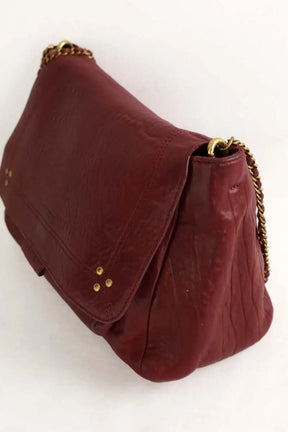 Sac porté épaule Jérôme Dreyfuss Lulu Bordeaux en Cuir