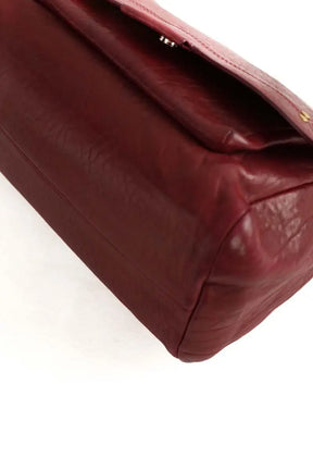 Sac porté épaule Jérôme Dreyfuss Lulu Bordeaux en Cuir