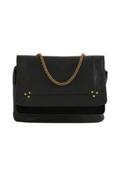 Sac porté épaule Jérôme Dreyfuss Noir en Cuir - Seconde Main