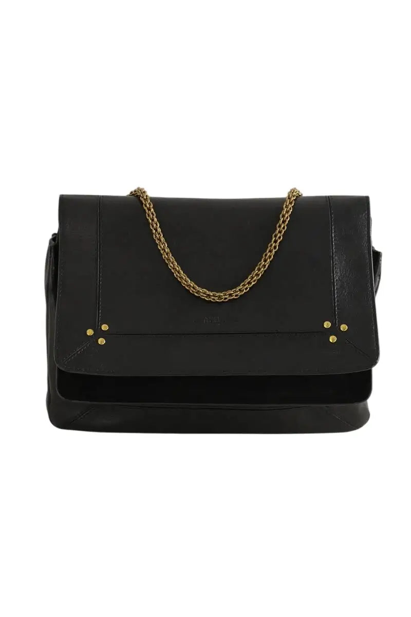 Sac porté épaule Jérôme Dreyfuss Noir en Cuir - Seconde Main