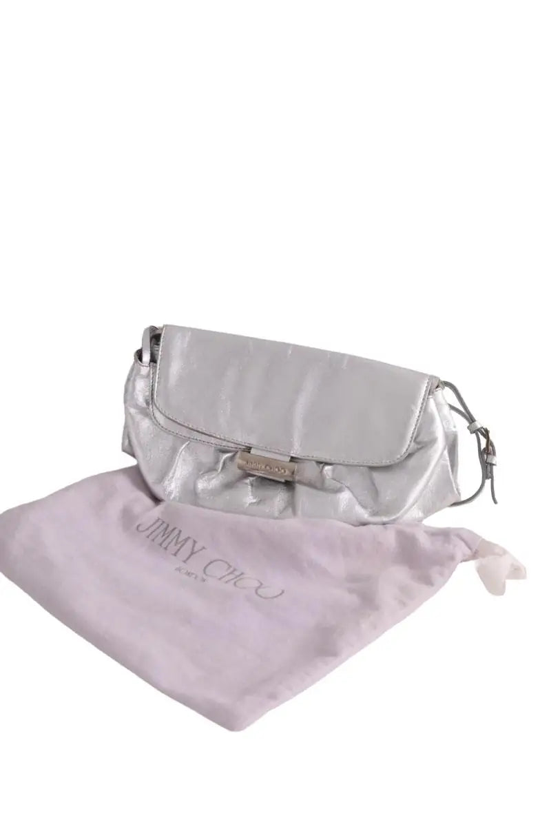 Sac porté épaule Jimmy Choo Argent en Cuir