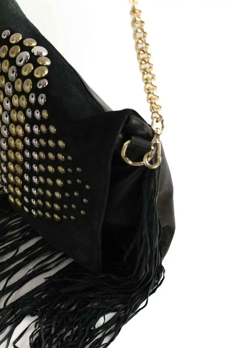 Sac porté épaule Just Cavalli Noir en Daim
