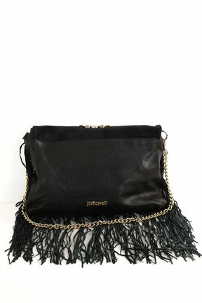 Sac porté épaule Just Cavalli Noir en Daim