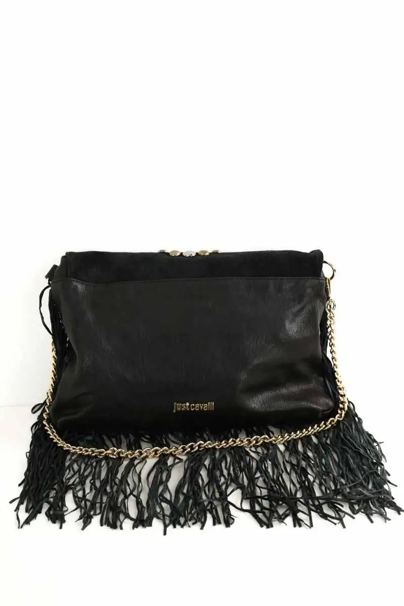 Sac porté épaule Just Cavalli Noir en Daim